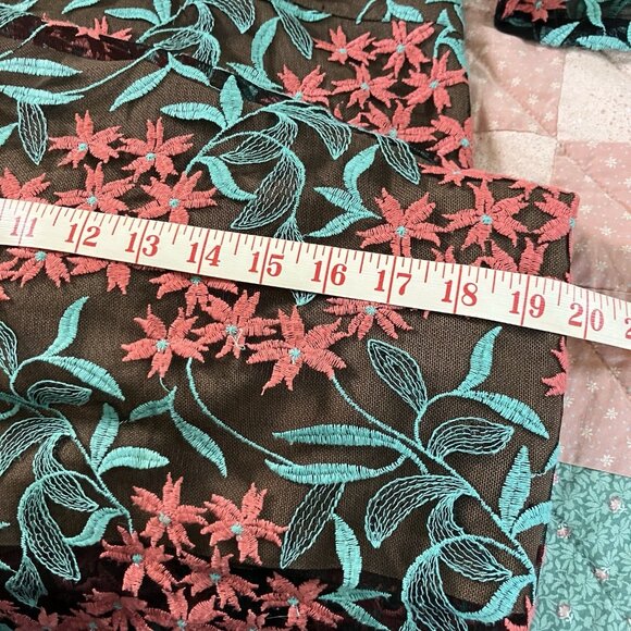 Elliatt Dress Womens Floral Lace Pink Blue Trumpet Bell Sleeve Mod Retro Wedding - Picture 10 of 12